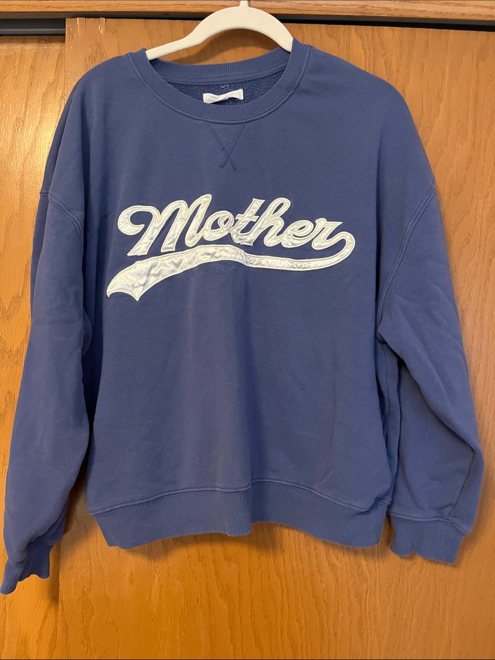 Grayson Threads Blue 'Mother' Embroidered Crewneck